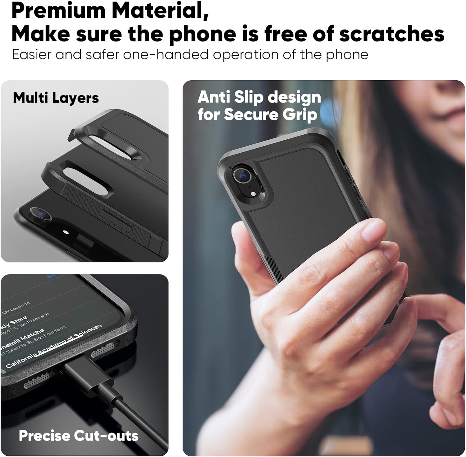 Coque hybride fine pour iPhone XR Coque hybride fine pour iPhone XR